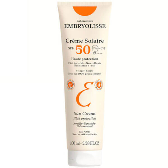 Embryolisse Creme Solaire SPF 50 güneş kremi 100 ml hafif krem form yüz ve vücut için yüksek koruma- 1