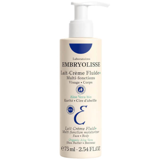 Embryolisse Lait Creme Fluid vücut nemlendirici 75 ml, hafif dokulu, hızlı emilim, pürüzsüz görünüm ve yumuşaklık etkisi- 1