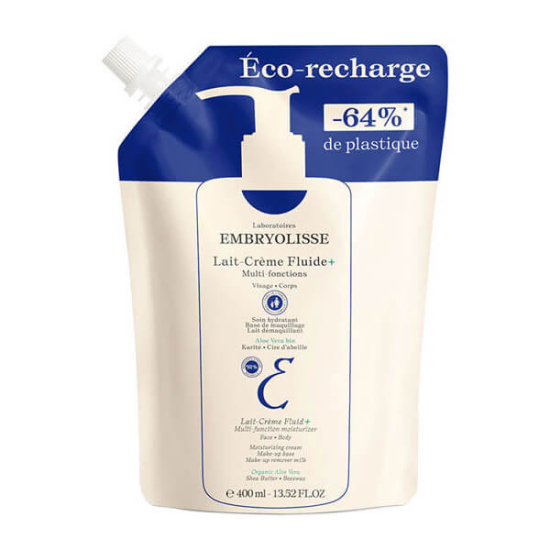 Embryolisse Lait Creme Fluide 400 ml Eco Pack hafif yapılı nemlendirici losyon tüp ambalaj tüm ciltler için- 1