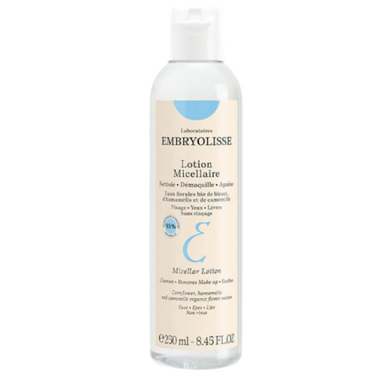 Embryolisse Micellar Lotion 250 ml micellar makyaj temizleyici losyon, peygamber çiçeği papatya cadı fındığı gliserin- 1