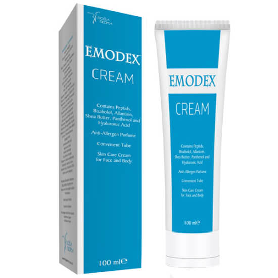 Emodex Krem 100 ml nemlendirici cilt bakım kremi Peptids Bisabolol Allantoin Shea Butter Panthenol Hyaluronic Acid- 1