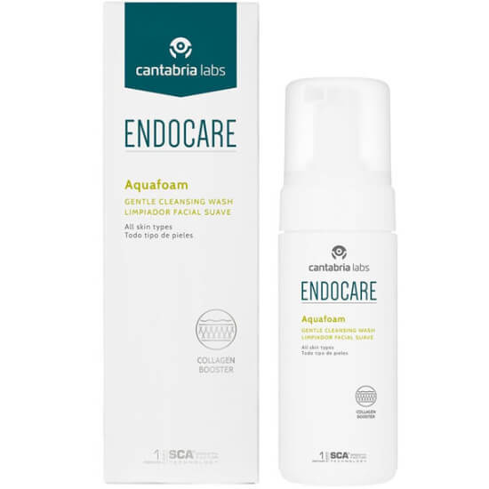 Endocare Aquafoam yüz temizleyici köpük 125 ml sorbitol ve laktik asitli tüm cilt tipleri için nazik temizlik- 1