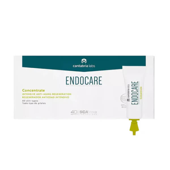 Endocare Concentrate 7x1 ml yüz serumu ampul kutusu SCA büyüme faktörleri C ve E vitaminleri hiyalüronik asit- 1