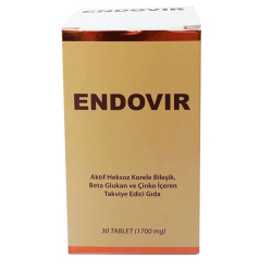 Endovir Beta Glukan ve Çinko İçeren Takviye Edici Gıda 30 Tablet - KRC Derma