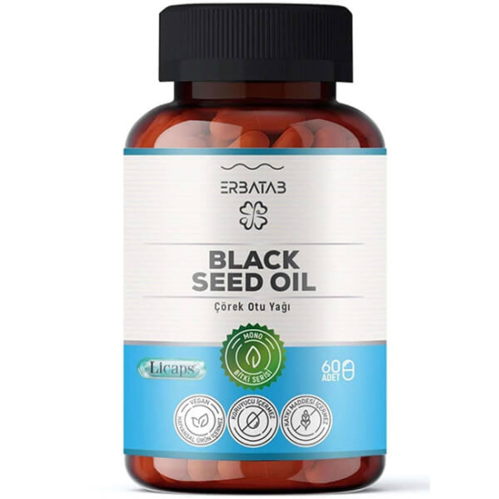  Erbatab Çörek Otu Yağı Black Seed Oil 60 Kapsül - 1