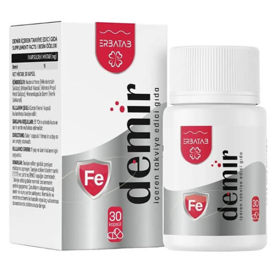  Erbatab Demir 30 Kapsül - 1