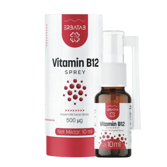  Erbatab Metilkobalamin B12 Sprey 10 ml - 1
