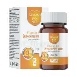 Erbatab Vitamin K2 ve Koenzim Q10 30 Kapsül - Erbatab