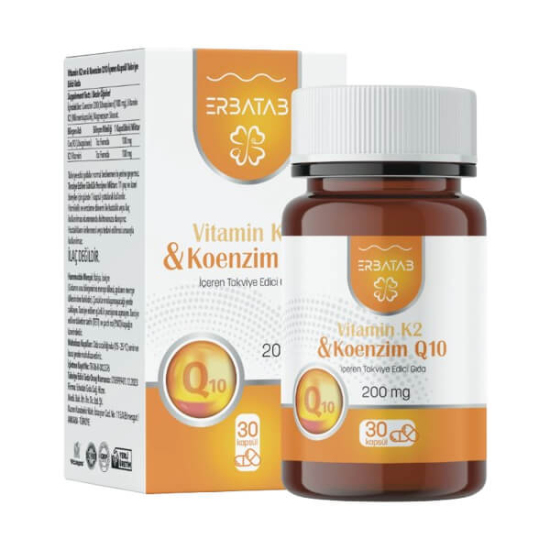  Erbatab Vitamin K2 ve Koenzim Q10 30 Kapsül - 1
