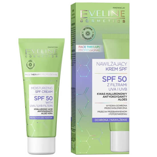 Eveline Anti Oxidant Moisturizing Cream SPF50 30 ml hafif yapılı nemlendirici yüz kremi antioksidan etki SPF 50 koruma- 1