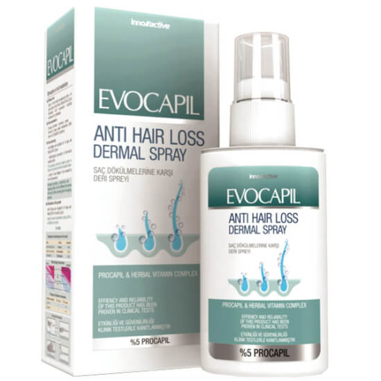 Evocapil Anti Hair Loss Dermal Spray 60 ml saç dökülmesine karşı dermal sprey saç diplerine besleyici bakım- 1