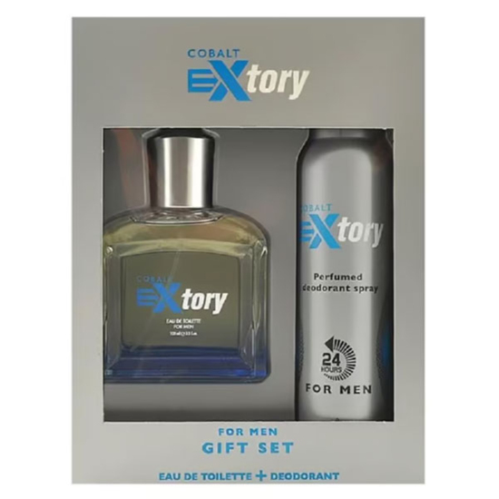  Extory Cobalt Gift Set Erkek EDT - 100 ml Parfüm + 150 ml Deodorant - 1