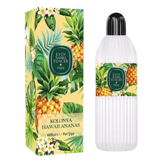 Eyüp Sabri Tuncer Hawaii Ananas kolonyası 400 ml pet şişe tropikal ananas aromalı ferahlatıcı koku- 1