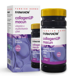 Farmanow Collagenup Vitamin C Multivitamin Çilek Bitkisel Macun 250 gr - Farmanow
