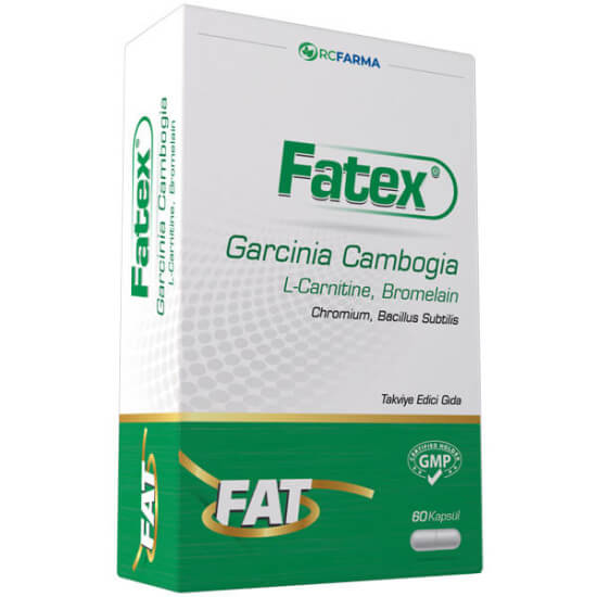 Fatex 60 kapsül gıda takviyesi Garcinia Cambogia 208 mg Acetyl L-Carnitine 100 mg titanyum dioksitsiz helal kapsül- 1