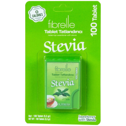 Fibrelle - Fibrelle Stevia Tatlandırıcı 100 Tablet Fibrelle - Fibrelle Stevia Tatlandırıcı 100 Tablet
