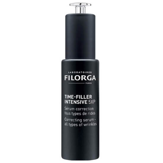 Filorga Time Filler Intensive 5XP kırışıklık karşıtı yüz serumu 30 ml şişe ve kutu ambalaj ürün görseli- 1