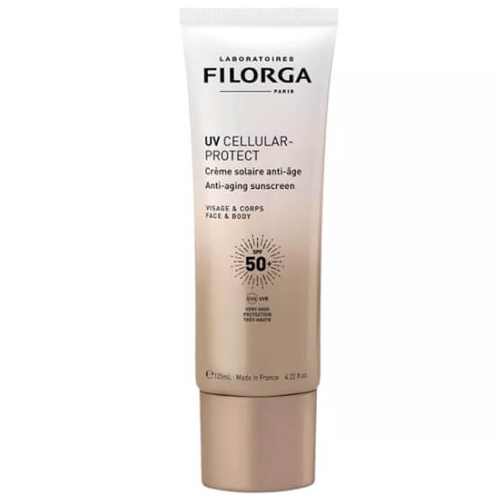 Filorga UV Cellular Protect Anti Aging SPF50 125 ml vücut güneş kremi yüksek SPF50 UVA UVB koruma yaşlanma karşıtı- 1