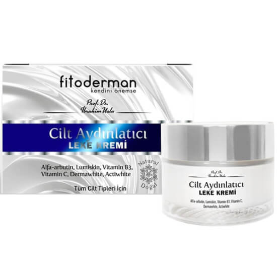 Fitoderman cilt aydınlatıcı leke kremi 50 ml Alfa Arbutin Lumiskin Vitamin B3 C Dermawhite Aktiwhite- 1