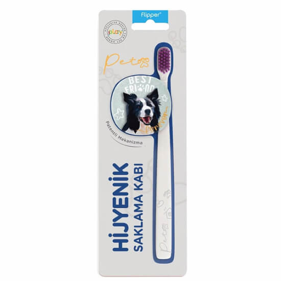  Flipper Pets Yetişkin Diş Fırçası ve Saklama Kabı Seti - 1