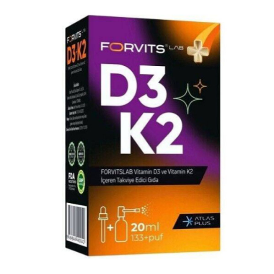  Forvits Lab Vitamin D3k2 Sprey 20 ml - 1