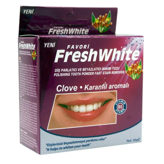  Fresh White Diş Bakım Tozu 50 gr - Karanfil Aromalı - 1