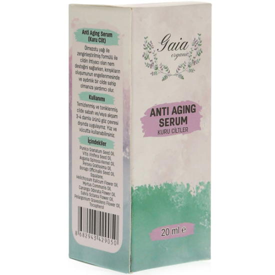 Gaia Organic Anti Aging Serum 20 ML Karma ve Yağlı Ciltler İçin - 3