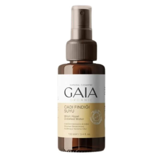 Gaia Organic Cadı Fındığı Suyu 100 ml tonik, sebum dengeleyici, gözenek sıkılaştırıcı, siyah nokta ve kızarıklık bakımı- 1