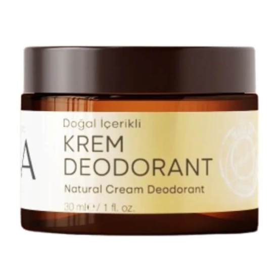 Gaia Organic doğal krem deodorant 30 ml kutu ambalaj ter kokusunu giderir terlemeyi engellemez günlük kullanım- 1