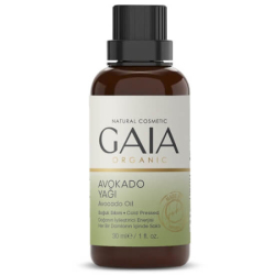 Gaia Organic Soğuk Sıkım Avokado Yağı 30 ML - Gaia Organic