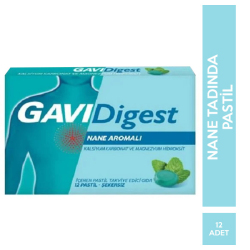 Gavidigest - Gavidigest Nane Aromalı Şekersiz 12 Pastil Gavidigest - Gavidigest Nane Aromalı Şekersiz 12 Pastil