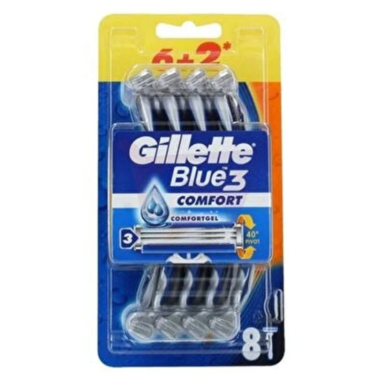 Gillette Blue 3 Comfort Kullan At Tıraş Bıçağı 8 Adet - 1