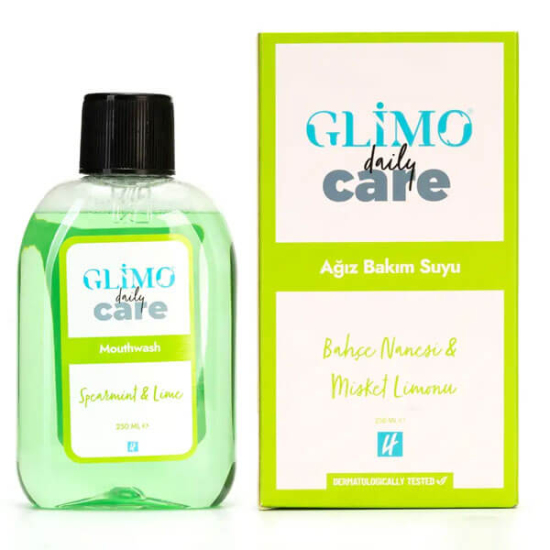  Glimo Daily Care Ağız Bakım Suyu Bahçe Nanesi Misket Limonu Nanesi 250 ml - 1
