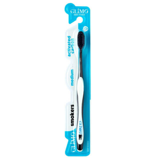  Glimo Smokers Toothbrush Activated Carbon Medium Diş Fırçası - 1