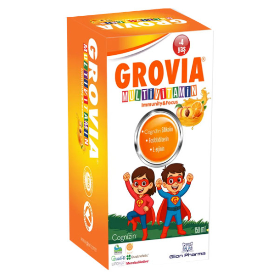  Glion Pharma Grovia Multivitamin Şurup 150 ml - 1