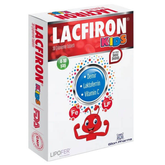  Glion Pharma Lacfiron Kids 30 Çiğneme Tableti - 1