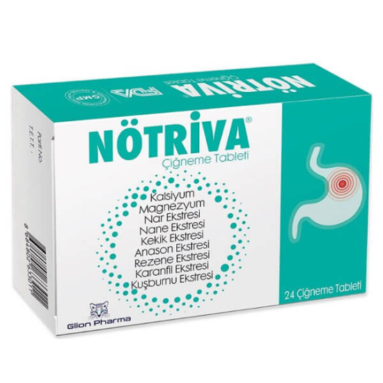  Glion Pharma Nötriva 24 Çiğneme Tableti - 1