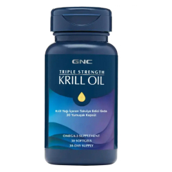 GNC Triple Strength Krill Oil 30 Yumuşak Kapsül
