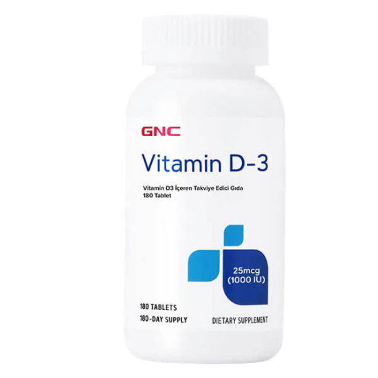  GNC Vitamin D3 180 Tablet - 1