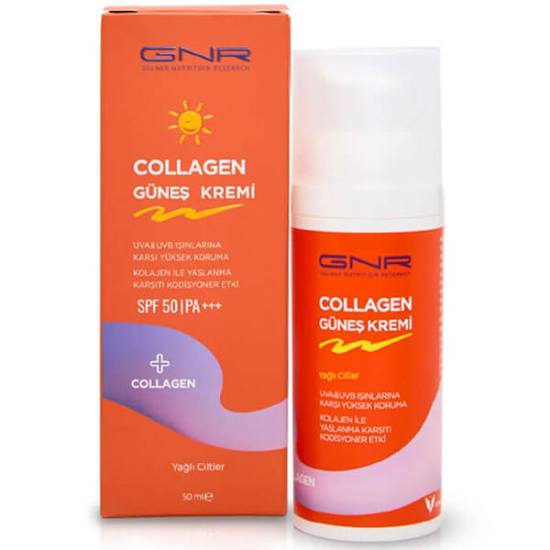  Gnr Collagen Güneş Kremi Pa+++ Yağlı Ciltler SPF50+ 50 ml - 1