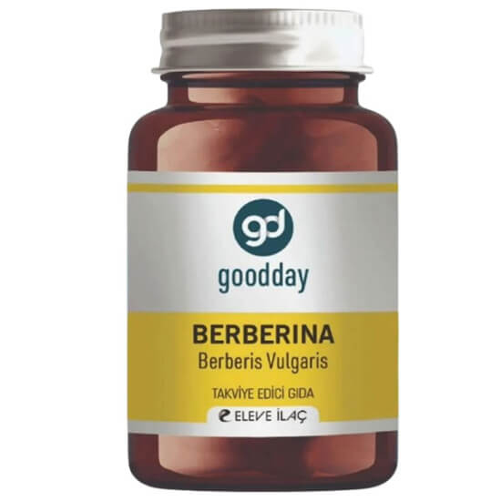 Goodday Berberina 60 kapsül bitkisel takviye, berberis vulgaris çemen yeşil çay ekstresi, çinko B6 bakır içerir- 1