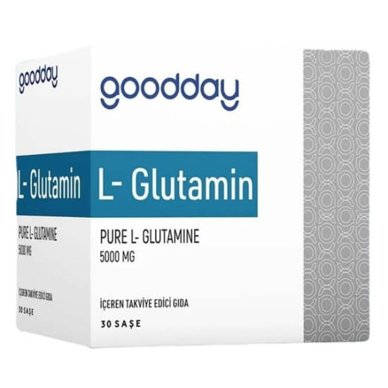 Goodday L Glutamin 30 saşe toz amino asit takviyesi her saşede 5000 mg L-Glutamin ISO üretim- 1