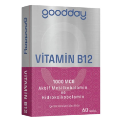 Goodday Vitamin B12 1000 mcg 60 Tablet - Goodday 