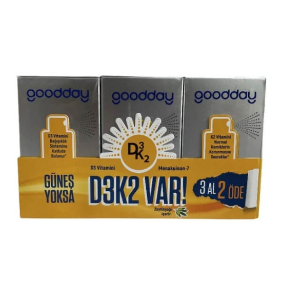 Goodday Vitamin D3K2 Sprey 20 ml 3lü Avantajlı Paket - 1