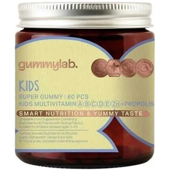  Gummy Lab Kids Multivitamin Portakal Aromalı 60 Gummies - 1