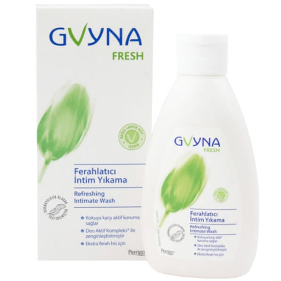 Gvyna Pharma İntim Yıkama Fresh 200 ml dış genital bölge temizliği için ferahlatıcı etkili intim yıkama jeli şişesi- 1
