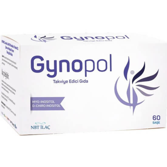 NBT Life Gynopol 60 saşe stick; 2000 mg miyo ve D-kiro inositol, çinko, B6, B12, folik asit, D3- 1