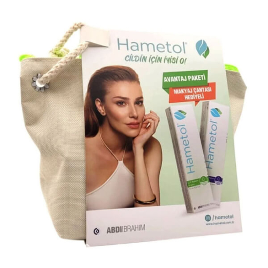  Hametol Cilt Bakım Onarıcı Krem 30 gr Kofre + Makyaj Çantası Hediyeli - 1