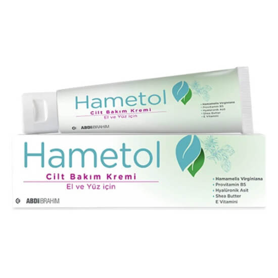Hametol el ve yüz cilt bakım kremi 30 gr, E vitamini, hyalüronik asit, allantoin, zeytinyağı ve shea butter- 1