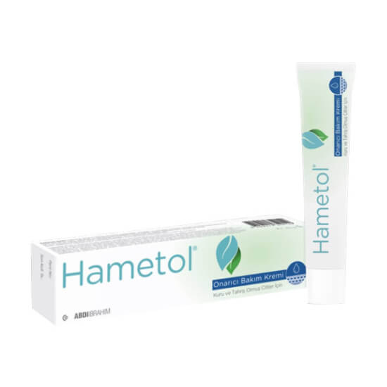 Hametol Onarıcı Bakım Kremi 30 gr, hassas ciltler için yüz el vücut, Panthenol B5 ve Niasinamid B3 içerir- 1